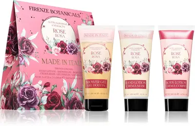 La Florentina Rose Hand Cream, Shower Gel and Body Lotion Gift Set