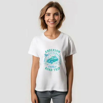 Family Vacation Road Trip Car Personalized V2 TShirt