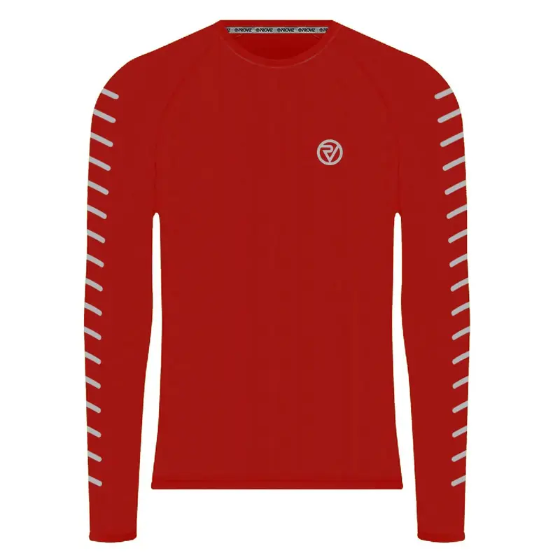 Men's Long Sleeve Reflective Striped Top