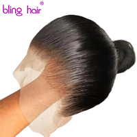 Bling Hair 180 Density 360 Full Lace Wig Human Hair Pre Plucked Raw Hair Wig Brazilian Smooth Straight Wigs Human Hair For Wo...