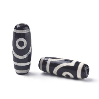Tibetan Style 2-Eye dZi Beads