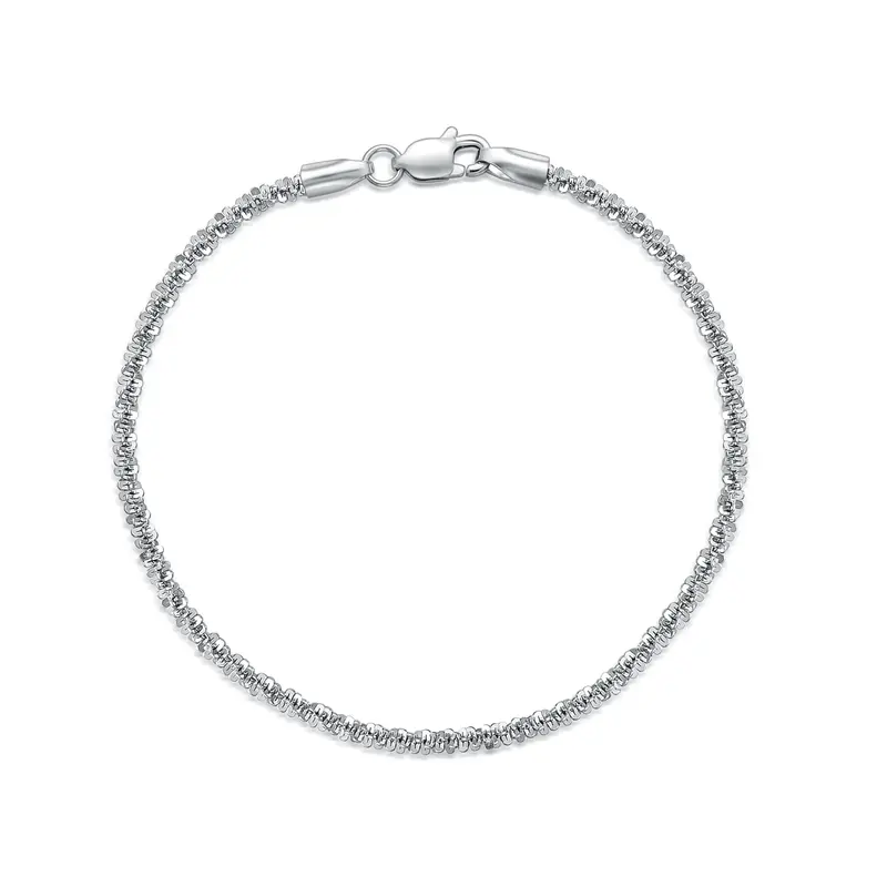 Sterling Silver Figaro Link Bracelet