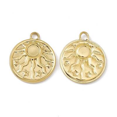 PVD Vacuum Plating 304 Stainless Steel Pendant Cabochon Settings