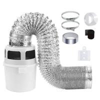 Dryer Vent Lint Collector Kit with 4inch Hose, Dryer Duct Lint Trap Filter Bucket, Dryer Lint Catcher, Easy To Install Dryer ...