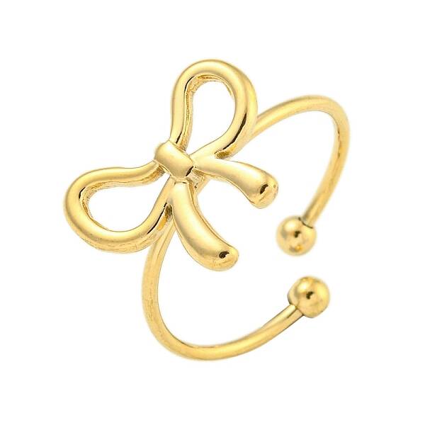 Ion Plating(IP) 304 Stainless Steel Open Cuff Rings for Women