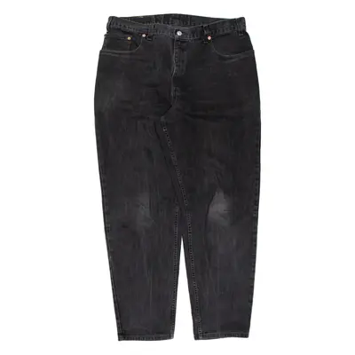 LEVI'S 560 Womens Jeans Black Loose Tapered Charcoal Wash W38 L32