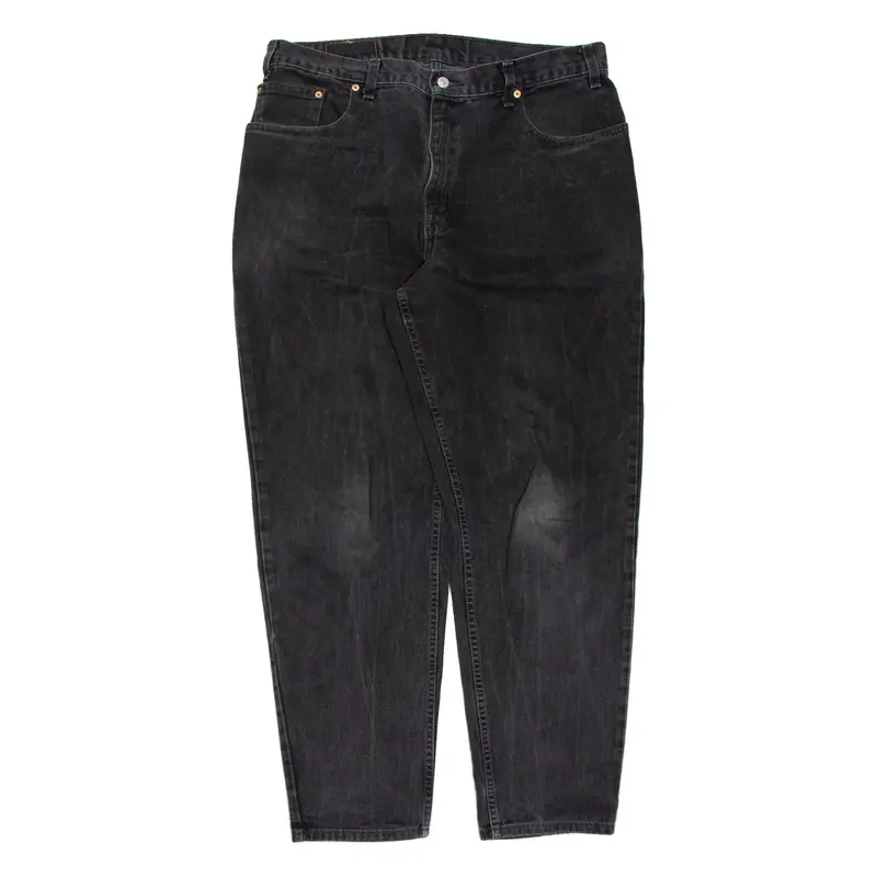 LEVI'S 560 Womens Jeans Black Loose Tapered Charcoal Wash W38 L32
