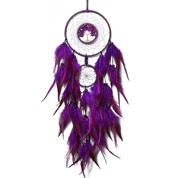 Iron & Glass Chips Pendant Hanging Decoration