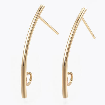 Brass Stud Earring Findings