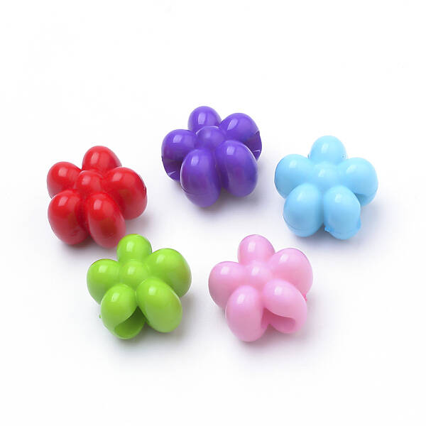 Opaque Acrylic European Beads