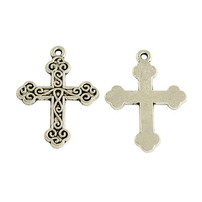 Tibetan Style Alloy Cross Gothic Pendants