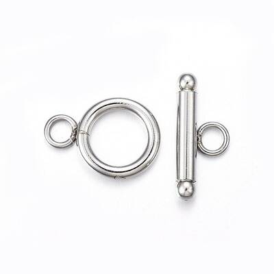 Tarnish Resistant 201 Stainless Steel Toggle Clasps