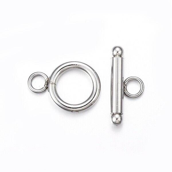 Tarnish Resistant 201 Stainless Steel Toggle Clasps