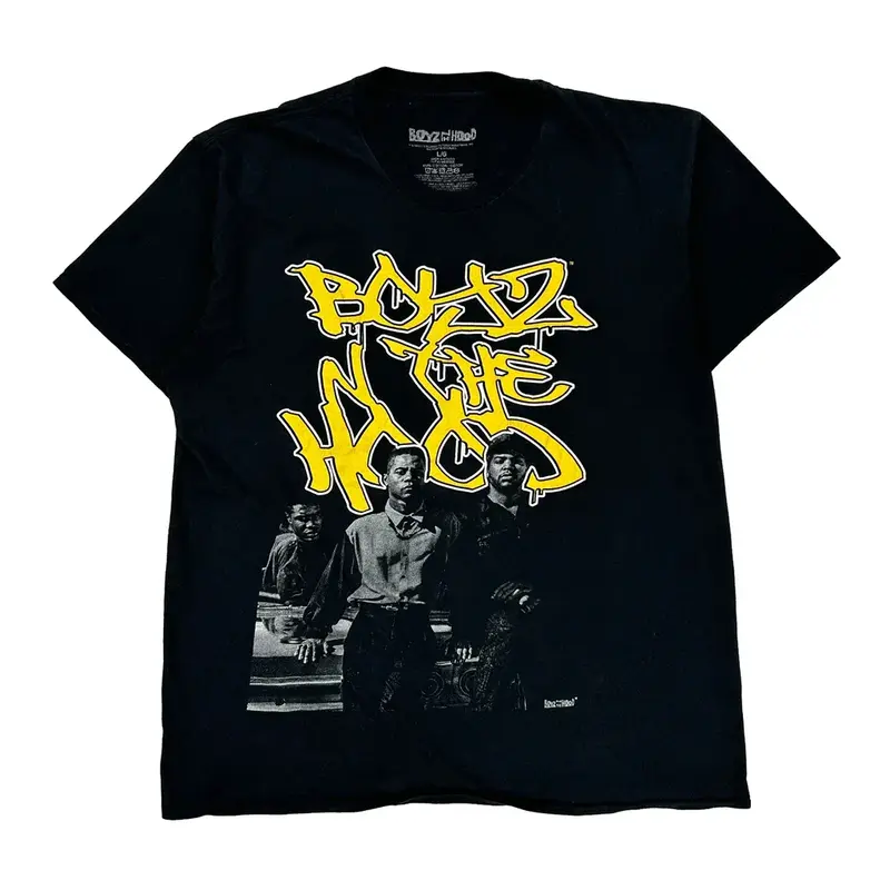 Boyz N The Hood Band T-Shirt - Large Black Cotton