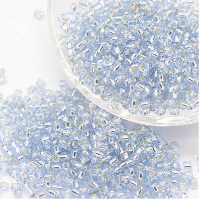 8/0 Transparent Glass Round Seed Beads