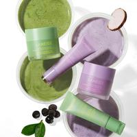 Laneige Bubble Tea Bundles, Matcha + Taro, Korean Skincare, Hydrating, Softening, Shea Butter