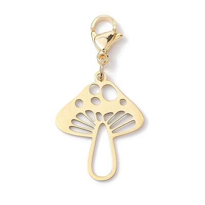 Hollow Mushroom 201 Stainless Steel Pendant Decoration