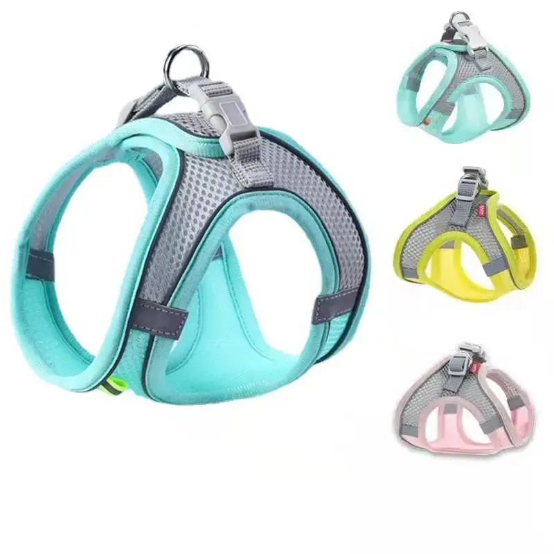 Adjustable Pet Harness with Leash, Reflective Breathable Pet Chest Strap, Outdoor Walking Cat Dog Harness Vest, Pet Supplies