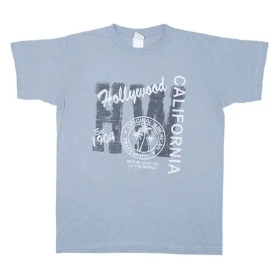 TEEMAX Hollywood Mens T-Shirt Blue USA M