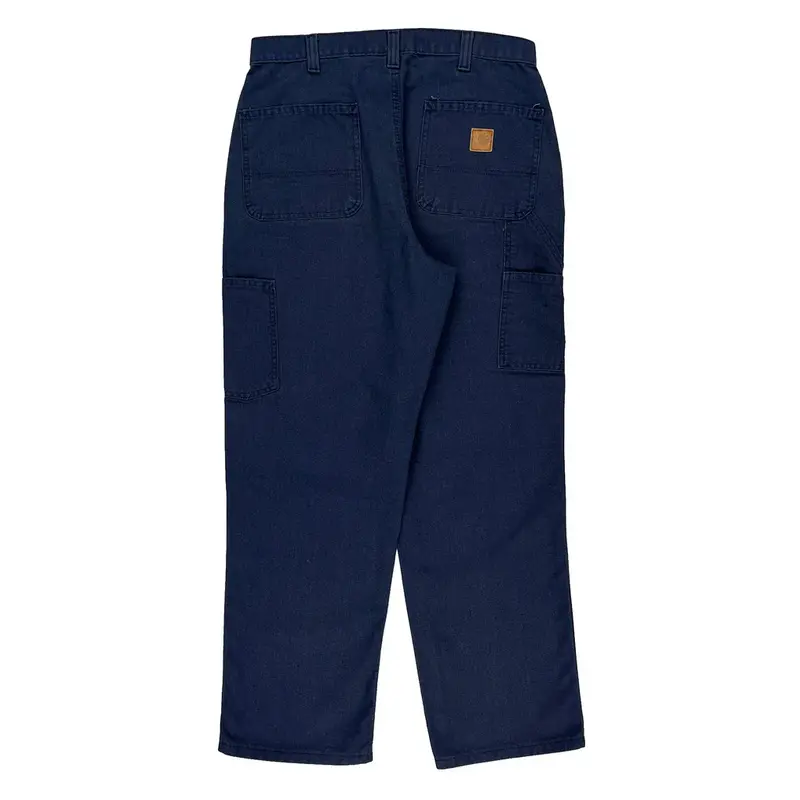 Carhartt Trousers - 32W 30L Navy Cotton Blend