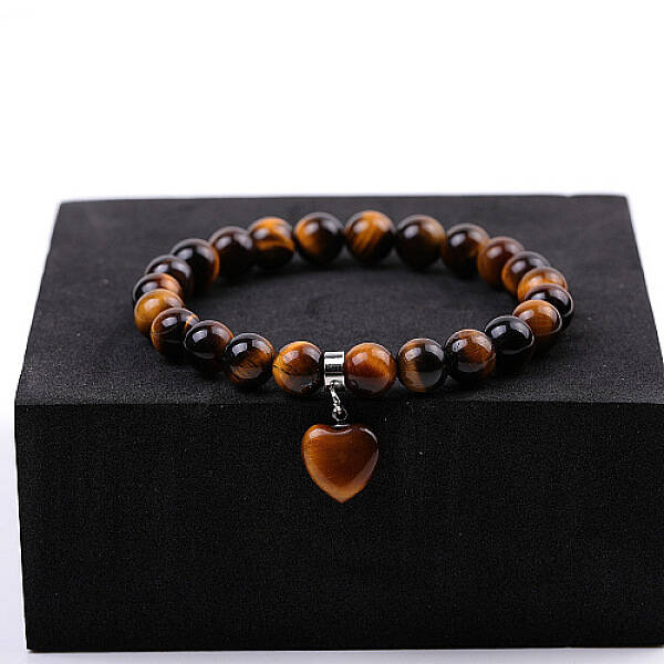 Natural Tiger Eye Stretch Bracelets