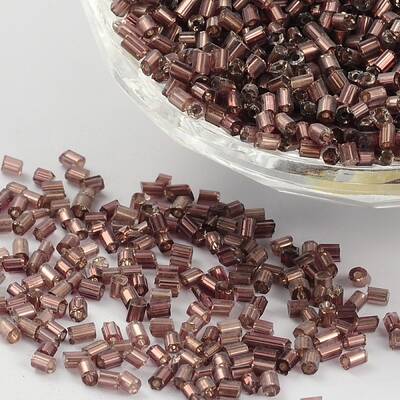 11/0 Two Cut Glass Seed Beads