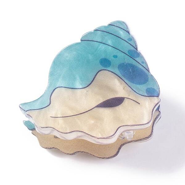 Cute Mini Conch Acrylic Claw Hair Clips