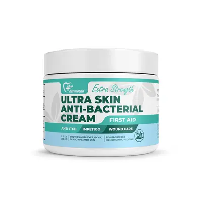 Ultra Anti-bacterial Skin Cream, First Aid for Impetigo, Wound Care, Burns, Bug Bites & Daily Skin Protection
