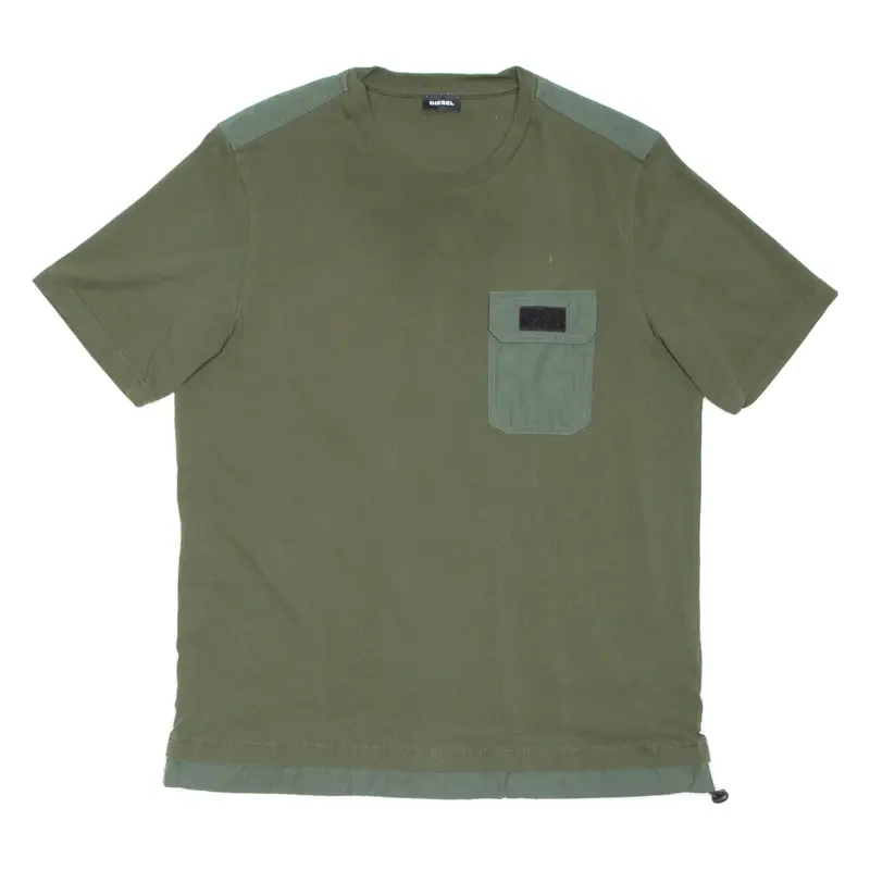 DIESEL Mens T-Shirt Green L