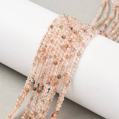 Natural Rutilated Quartz Beads Strands