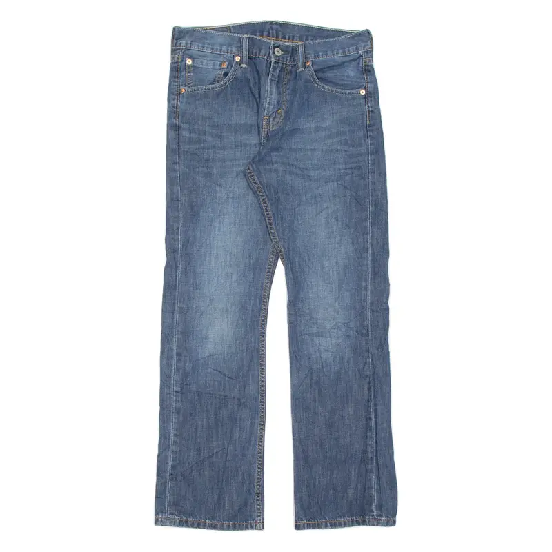 LEVI'S 527 REG Jeans Womens Blue Regular Bootcut Stone Wash W30 L30