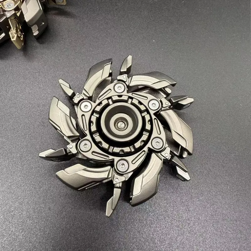 Fidget Spinner Toy, Metal Finger Spinner, Stress Relief Toy for Adults, Office Desk Toy, Fun Gift for Men & Women