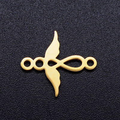201 Stainless Steel  2-Loop Link Pendants