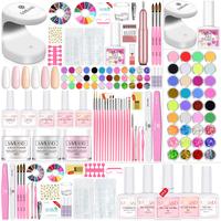 SAVILAND Acrylic Nail Kit with Nail Drill – Complete Professional Set with UV Light, Nail Brushes, Glitter, Acrylic Powder ...