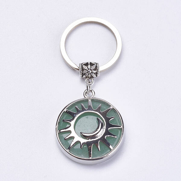 Natural Green Aventurine Keychain