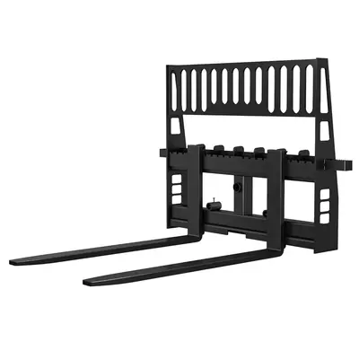 4000lbs Skid Steer Pallet Fork Attachment, 48\