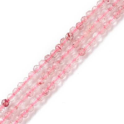 Natural Strawberry Quartz Beads Strands