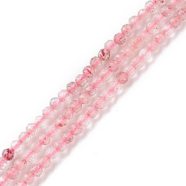 Natural Strawberry Quartz Beads Strands