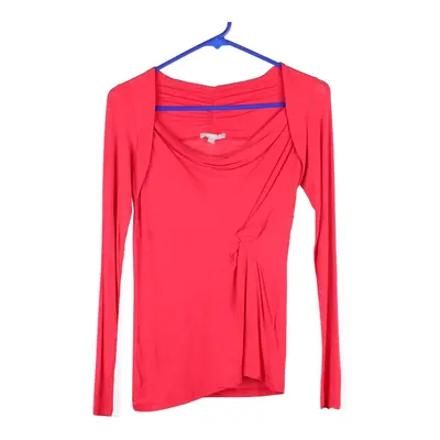 3 Suisses Long Sleeve Top - XS Pink Viscose Blend
