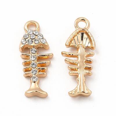 Rack Plating Eco-friendly Alloy Rhinestone Pendants