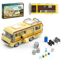Breaking Bad RV Building Blocks Toy, 1 Box Creative Vehicle Assembly Models, Funny Home Desktop Ornaments for Gifts, Car Kit