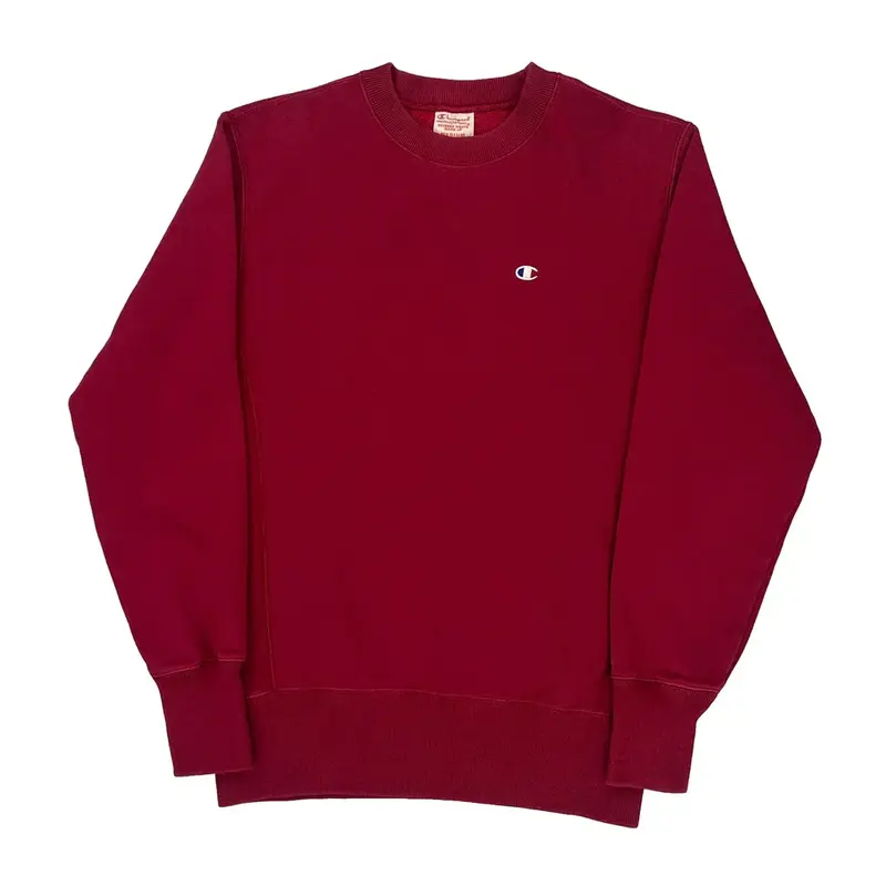 Reverse Weave Champion Sweatshirt - Medium Red Cotton Blend