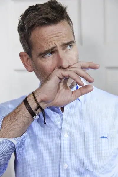 Blue Check Cotton Shirt for Men | Size: L | Colour: Blue Check
