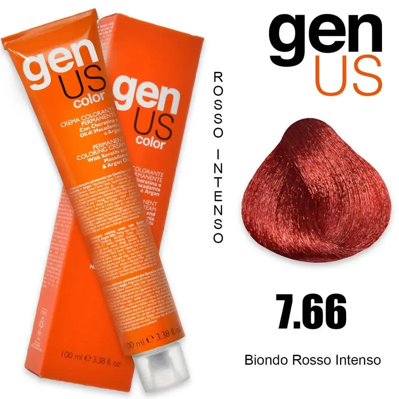 Crema Colorante Permanente Genus 100 Ml 7.66
