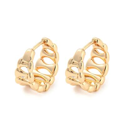 Brass Hoop Earrings