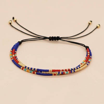 Colorful Adjustable Seed Beads Braided Bracelets