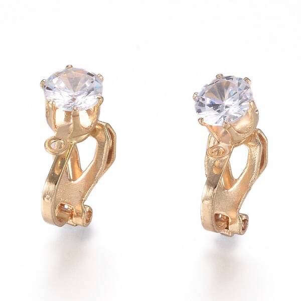Brass Clip-on Earring Findings