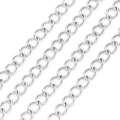 Tarnish Resistant 304 Stainless Steel Curb Chains