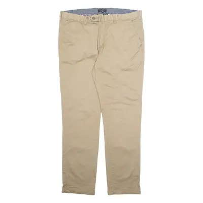 TED BAKER Chino Mens Trousers Beige Regular Tapered W36 L32