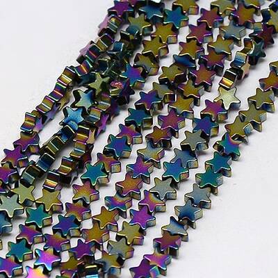 Electroplate Non-magnetic Synthetic Hematite Beads Strands